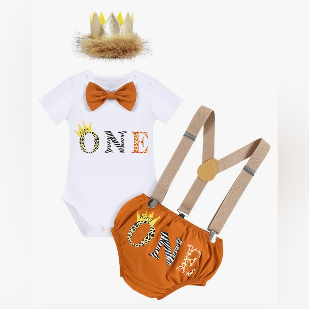 First birthday outfits and decor bundle